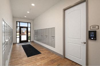 Indoor mail room butterfly package system